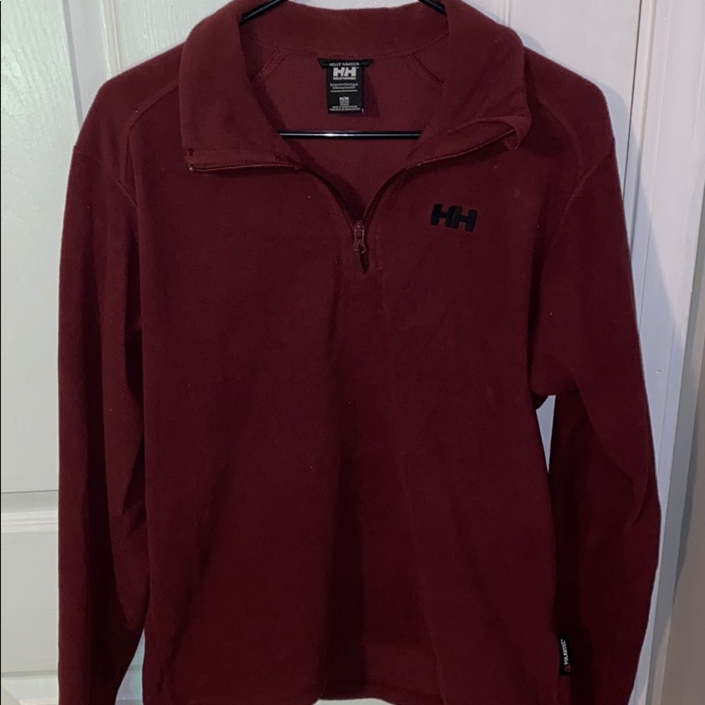 Men’s Helly Hansen 1/4 zip burgundy